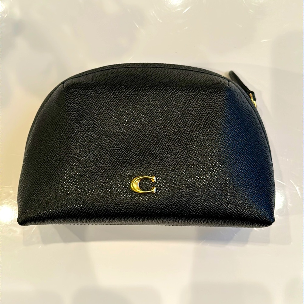 Coach Pebble Leather Cosmetic Case